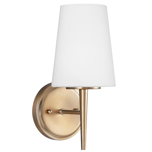 Driscoll One Light Wall / Bath Sconce in Satin Brass