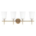 Generation Lighting - 4440404-848 - Four Light Wall / Bath - Driscoll - Satin Brass
