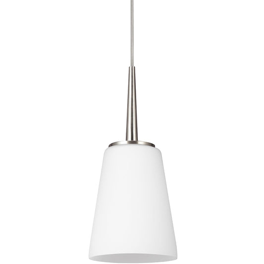 Driscoll One Light Mini-Pendant in Brushed Nickel