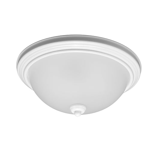 Geary One Light Flush Mount in White