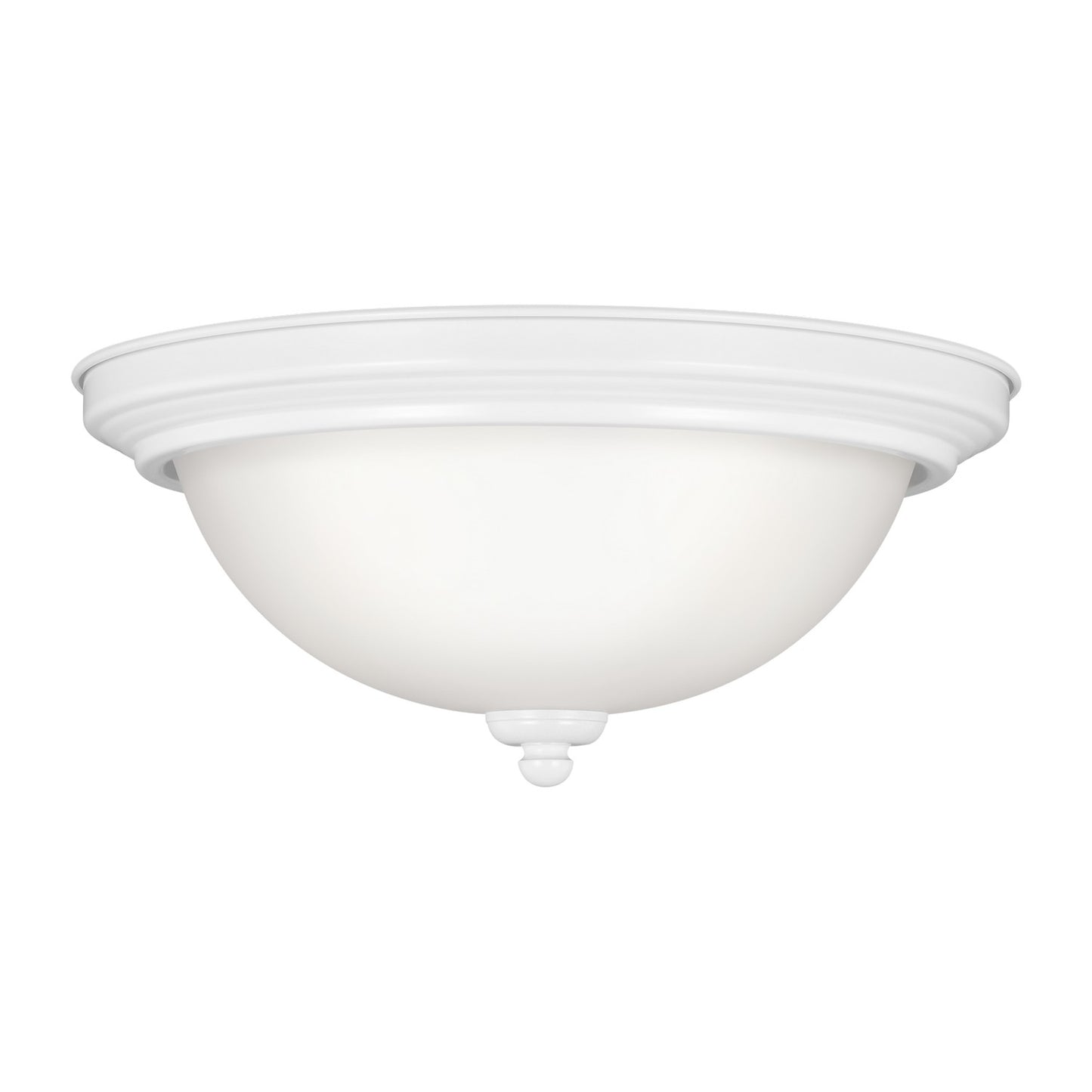 Geary Two Light Flush Mount in White