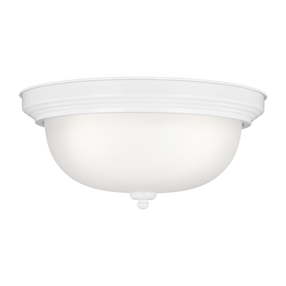Geary Three Light Flush Mount in White