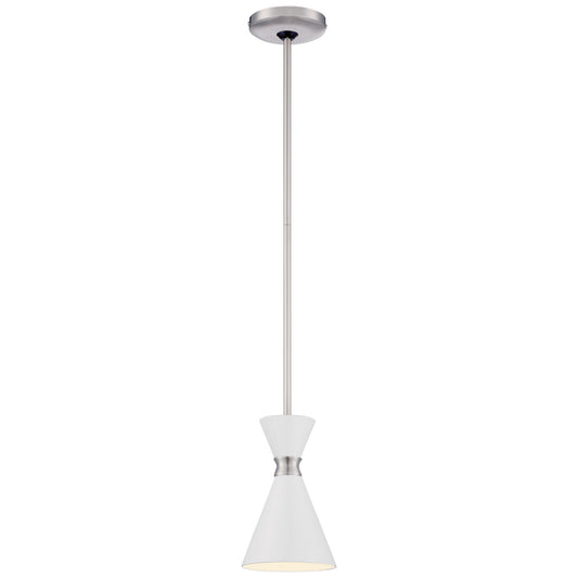 George Kovacs - P1821-44F - One Light Mini Pendant - Conic - Brushed Nickel
