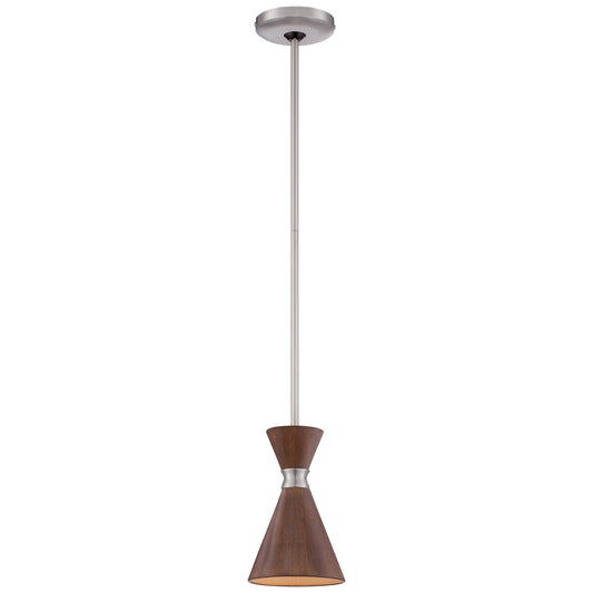 George Kovacs - P1821-651 - One Light Mini Pendant - Conic - Brushed Nickel
