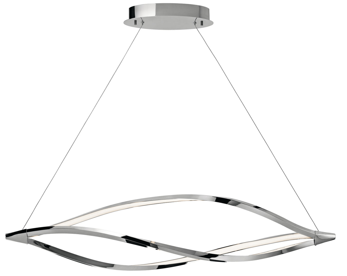Meridian LED Chandelier in Chrome