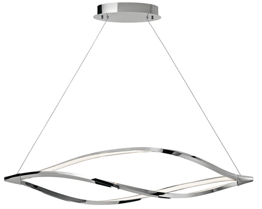 Meridian LED Chandelier in Chrome