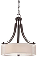Parsons Studio Three Light Pendant in Smoked Iron