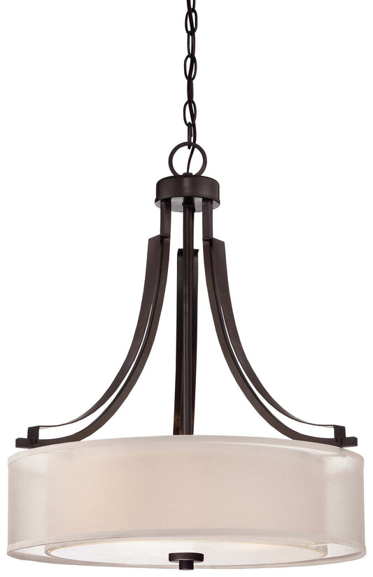 Parsons Studio Three Light Pendant in Smoked Iron