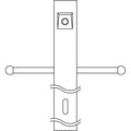 Accessory Post w/Ext Photocell & Ladder in Black