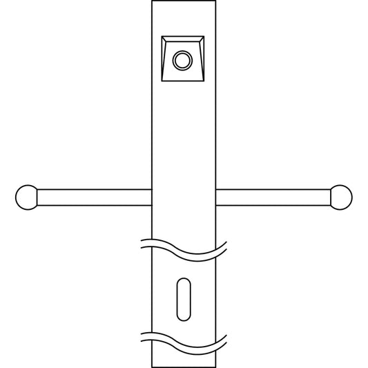 Accessory Post w/Ext Photocell & Ladder in Black