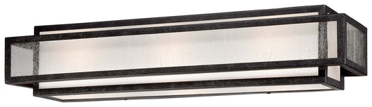 Camden Square Three Light Bath in Aged Charcoal