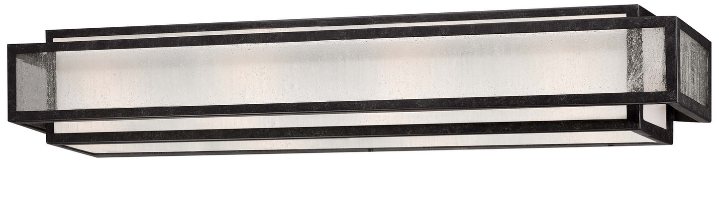 Camden Square Four Light Bath in Aged Charcoal