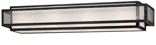 Camden Square Four Light Bath in Aged Charcoal