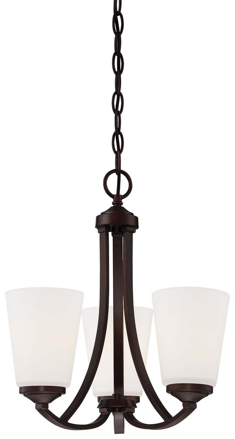 Overland Park Three Light Mini Chandelier in Vintage Bronze