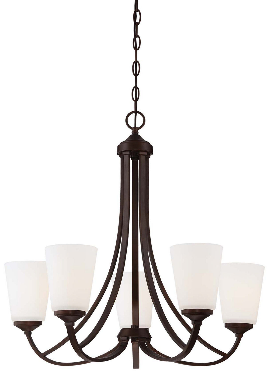 Overland Park Five Light Chandelier in Vintage Bronze