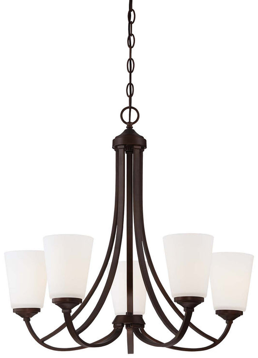 Overland Park Five Light Chandelier in Vintage Bronze