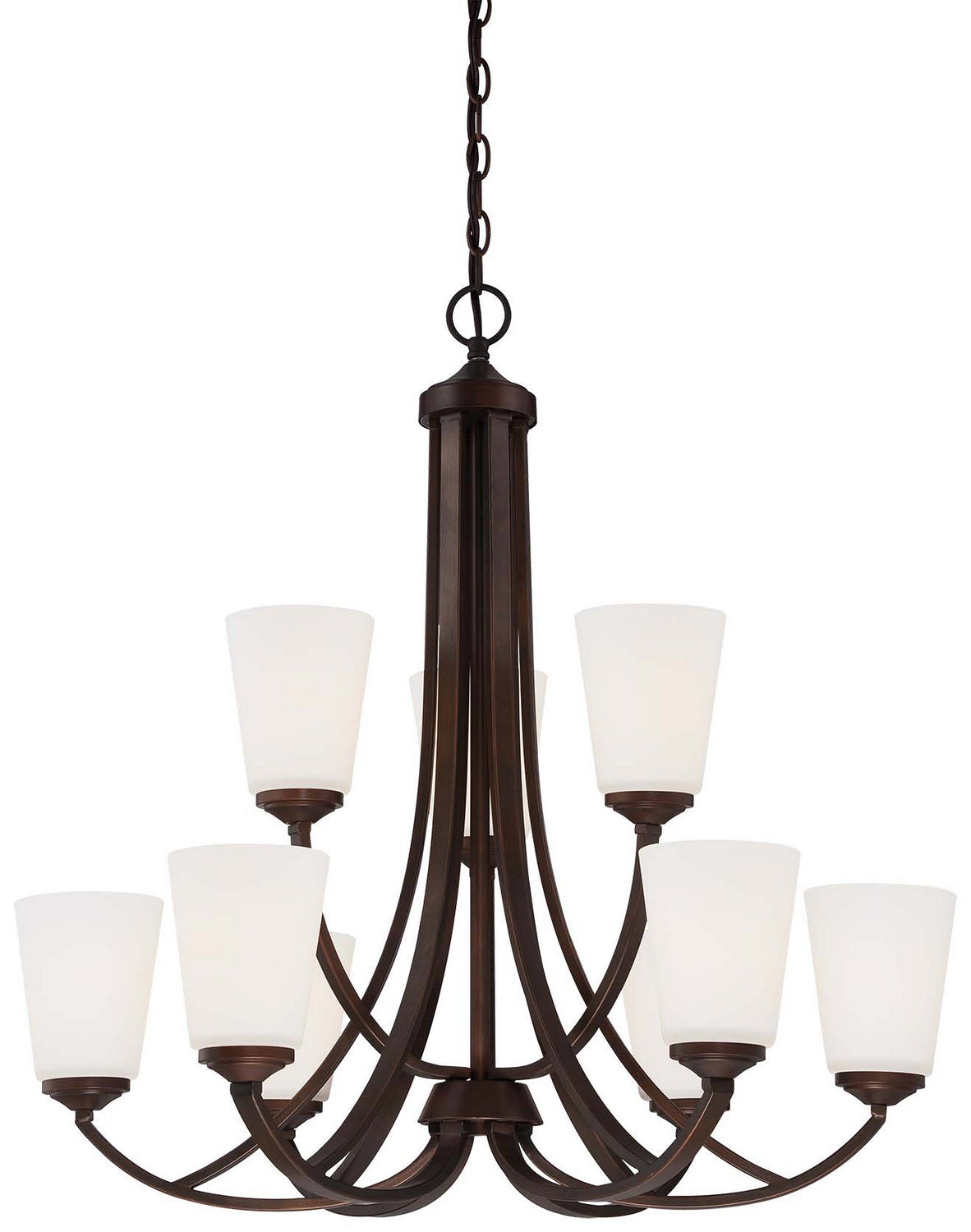 Overland Park Nine Light Chandelier in Vintage Bronze