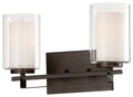 Parsons Studio Two Light Bath Bar in Smoked Iron