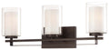 Parsons Studio Three Light Bath in Smoked Iron