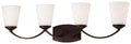 Overland Park Four Light Bath in Vintage Bronze