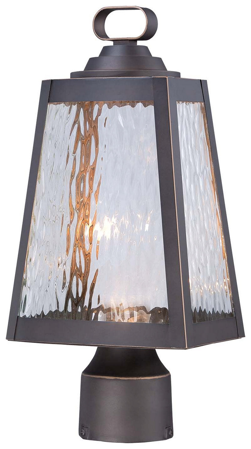 Talera LED Outdoor Post Mount in Oil Rubbed Bronze w/Gold Highlights