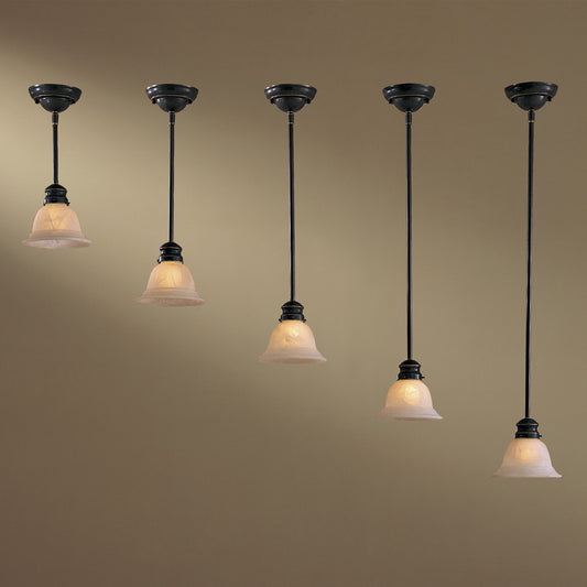 Rods 12' Rod Drop Pendant in Restoration Bronze