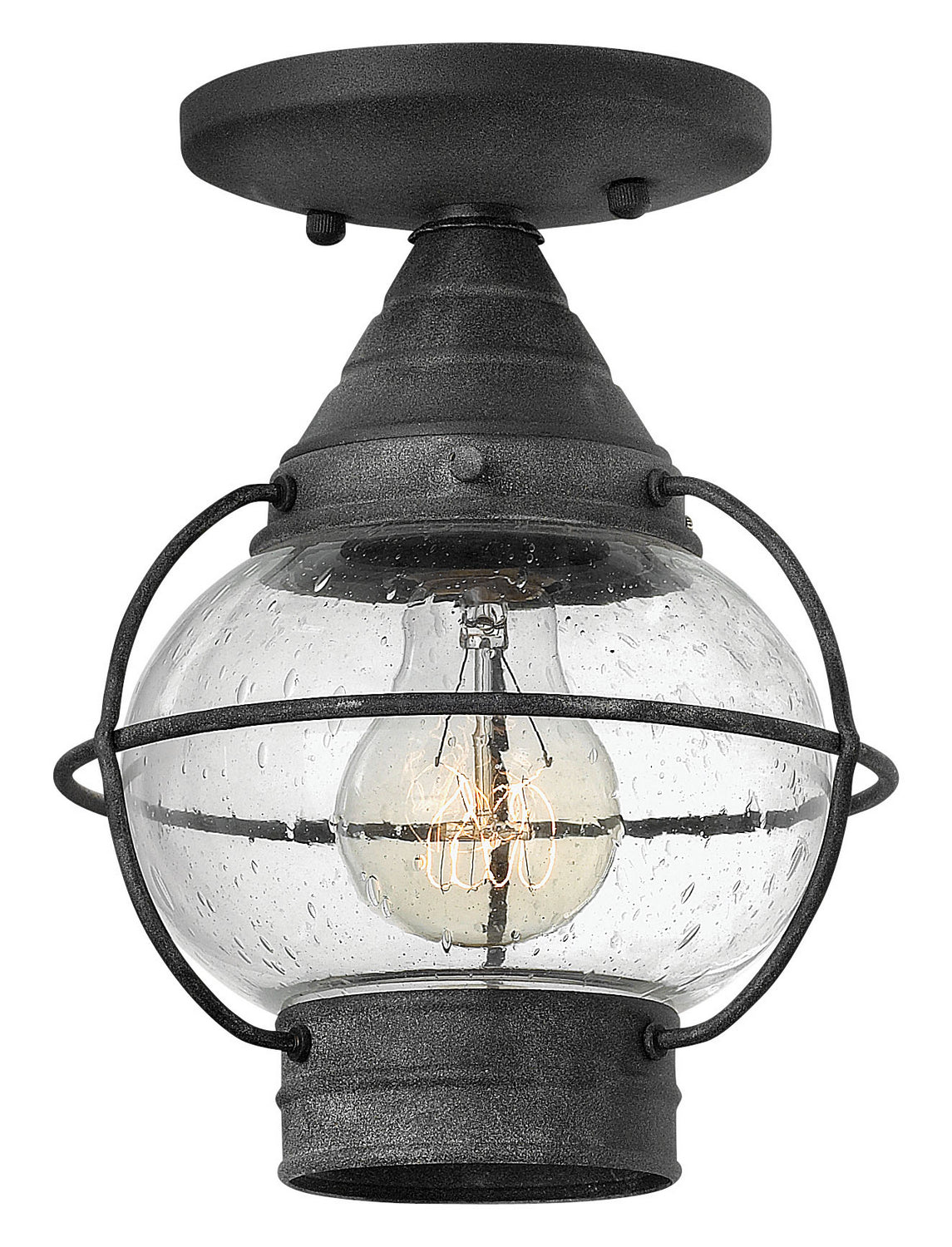 Cape Cod LED Convertible Flush Mount in Aged Zinc