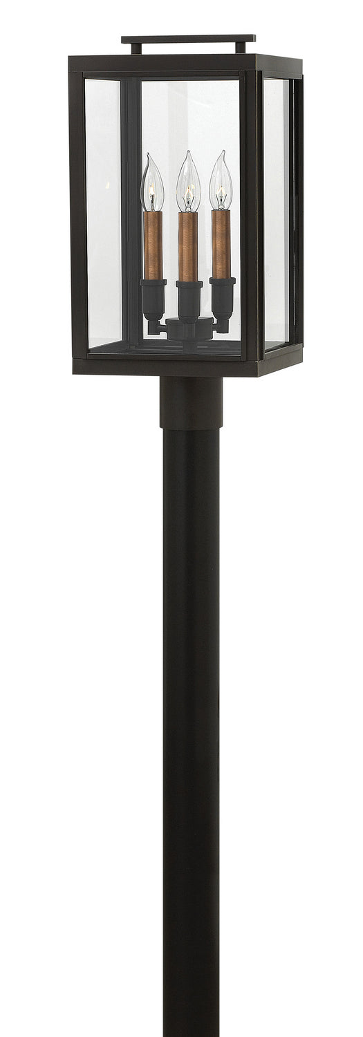 Sutcliffe LED Post Top or Pier Mount Lantern in Oil Rubbed Bronze