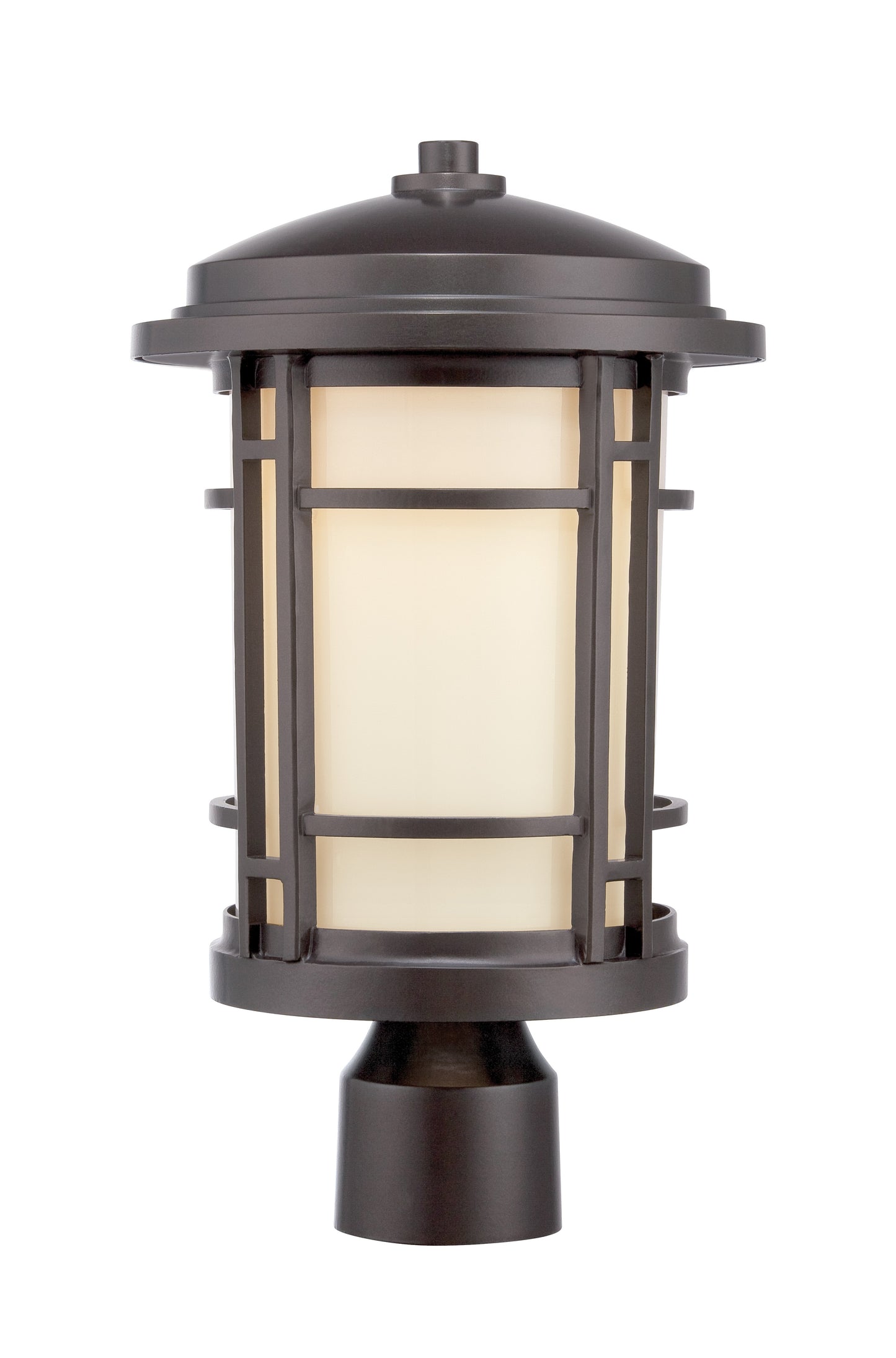 Barrister LED Post Lantern in Burnished Bronze