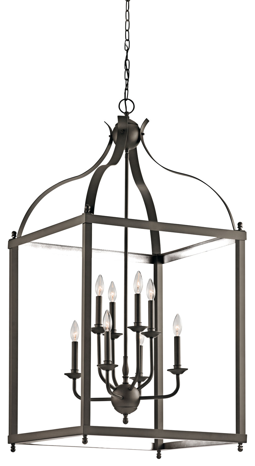 Larkin Eight Light Foyer Chandelier in Olde Bronze
