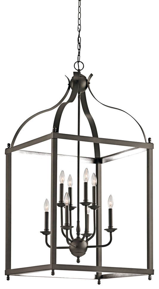 Larkin Eight Light Foyer Chandelier in Olde Bronze