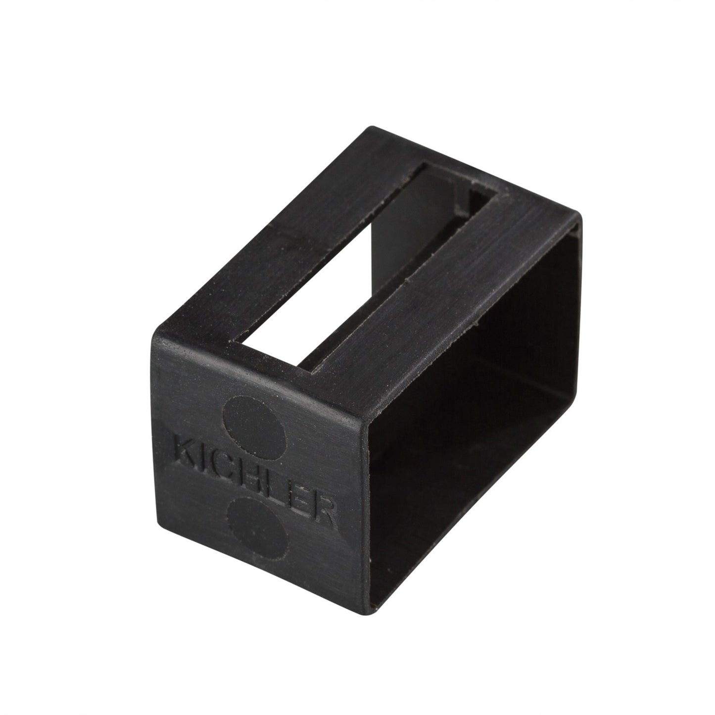(4-Pack) Tape Light Track Tape Light U Track End Cap in Black Material (Not Painted)