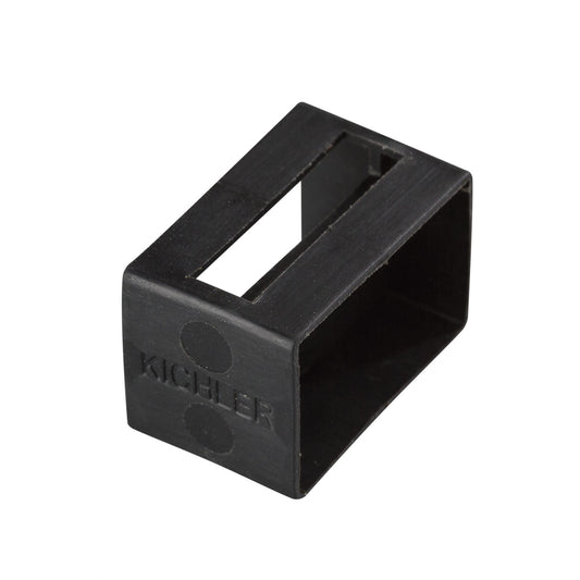 (4-Pack) Tape Light Track Tape Light U Track End Cap in Black Material (Not Painted)