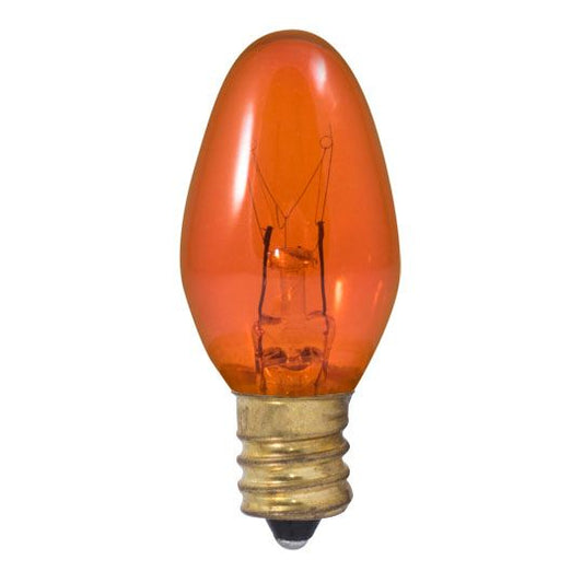 5W C7 TRANSPARENT AMBER E12 120V