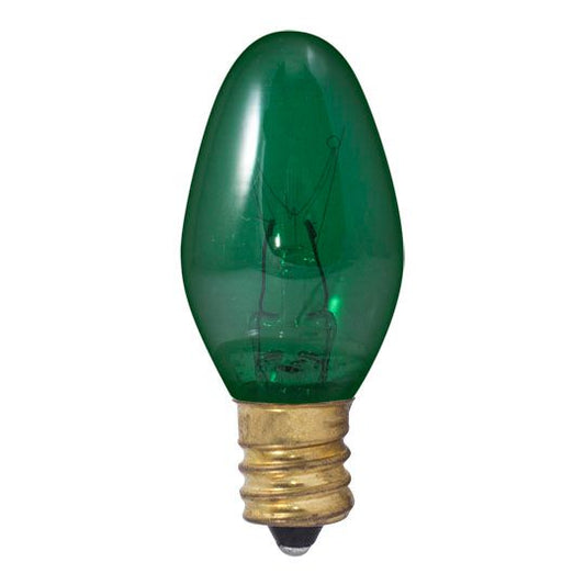 5W C7 TRANSPARENT GREEN E12 120V