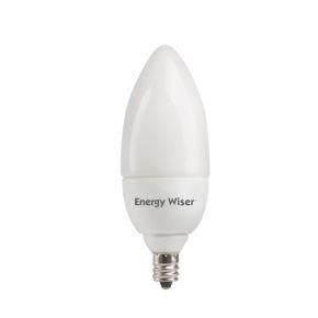 Bulbrite 5W (25W Equivalent) CFL E12 B10 Torpedo Frosted - P