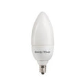 Bulbrite 5W (25W Equivalent) CFL E12 B10 Torpedo Frosted