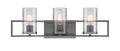 Elements Three Light Bath Bar in Charcoal
