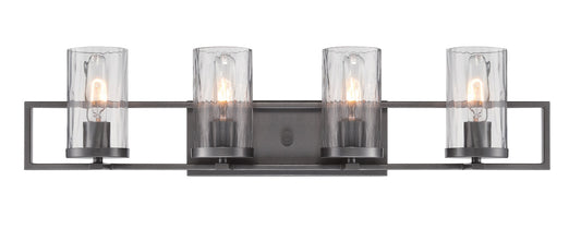 Elements Four Light Bath Bar in Charcoal
