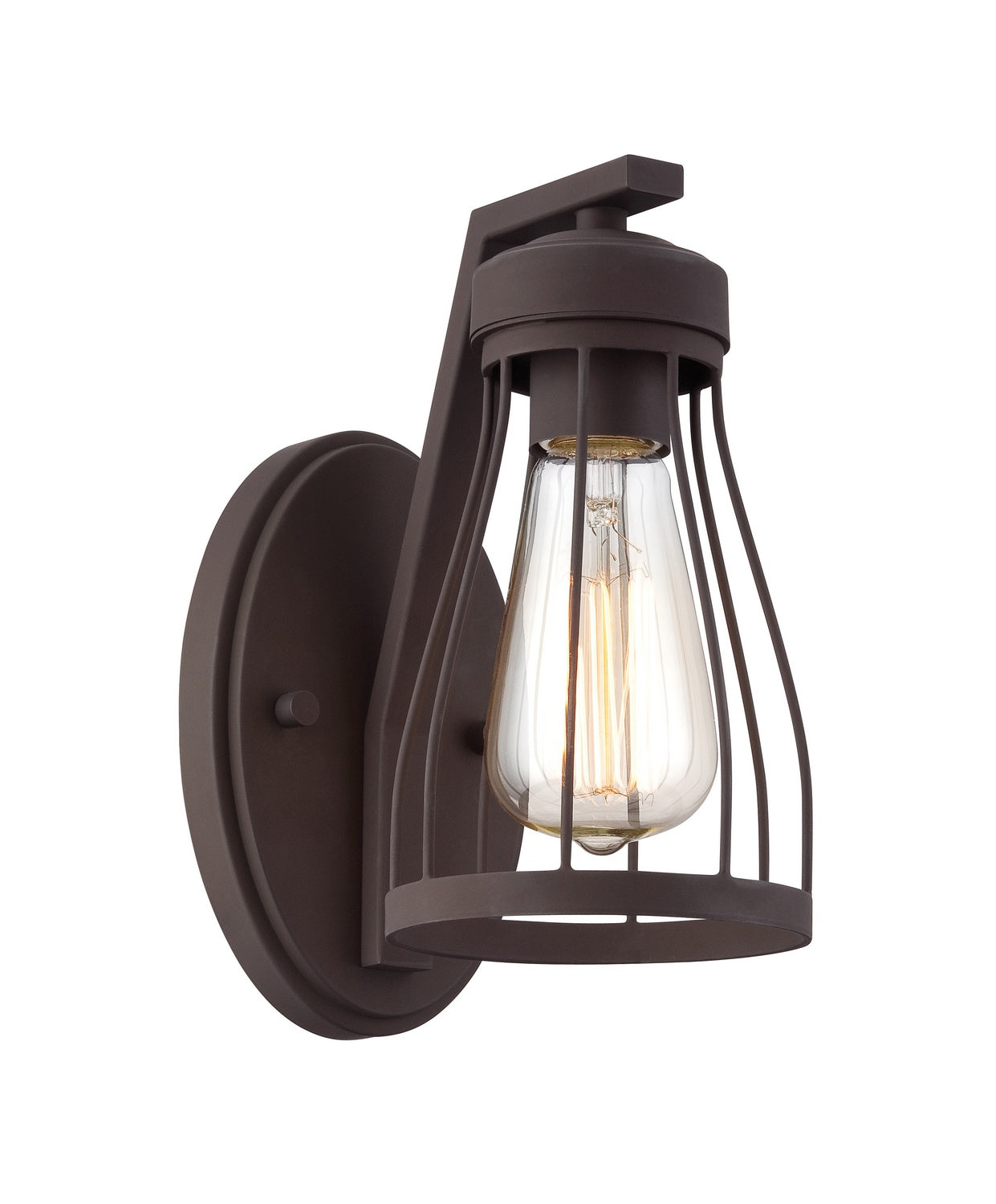 Brooklyn One Light Wall Sconce in Bronze