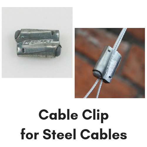 Sival Clip for Steel Cable Clip(s), 10-Pack