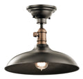 Cobson One Light Pendant/Semi Flush in Olde Bronze