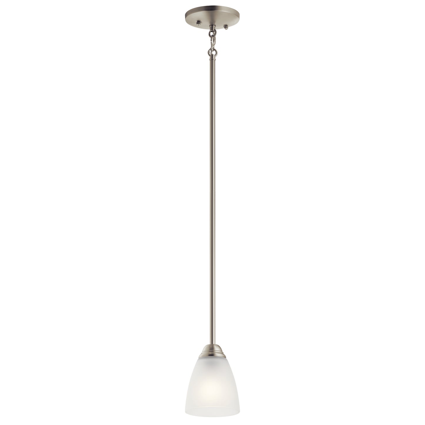 Jolie One Light Mini Pendant in Brushed Nickel