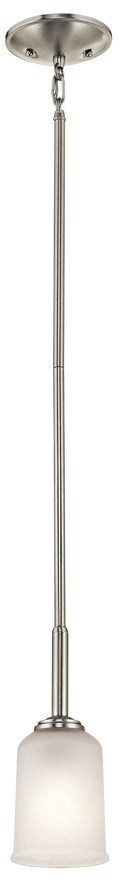 Shailene One Light Mini Pendant in Brushed Nickel