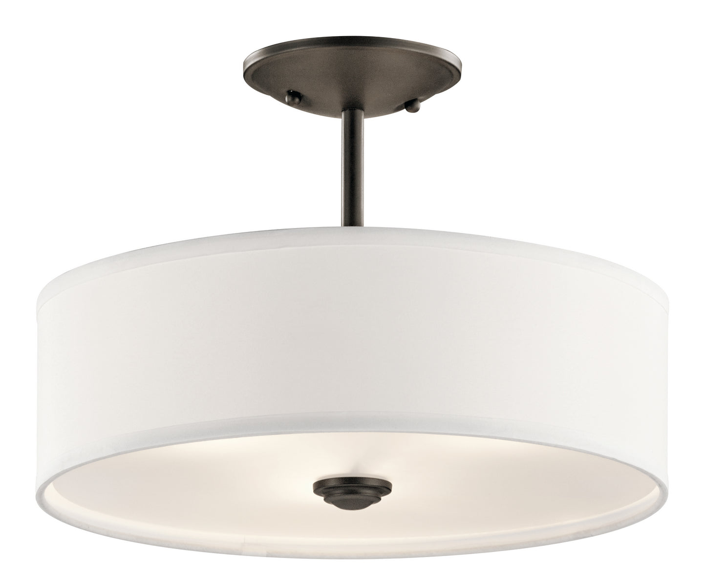 Shailene Three Light Semi Flush Mount in Olde Bronze
