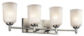 Shailene Four Light Bath in Brushed Nickel