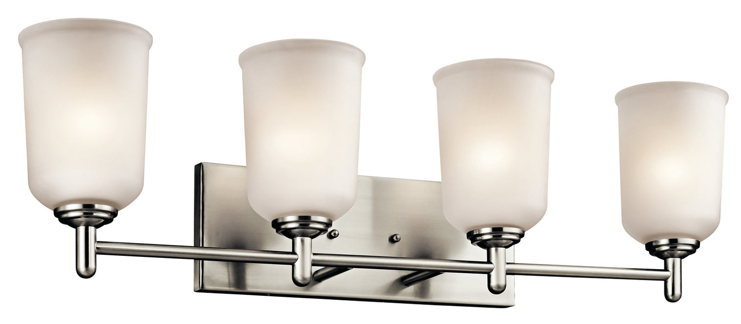 Shailene Four Light Bath in Brushed Nickel