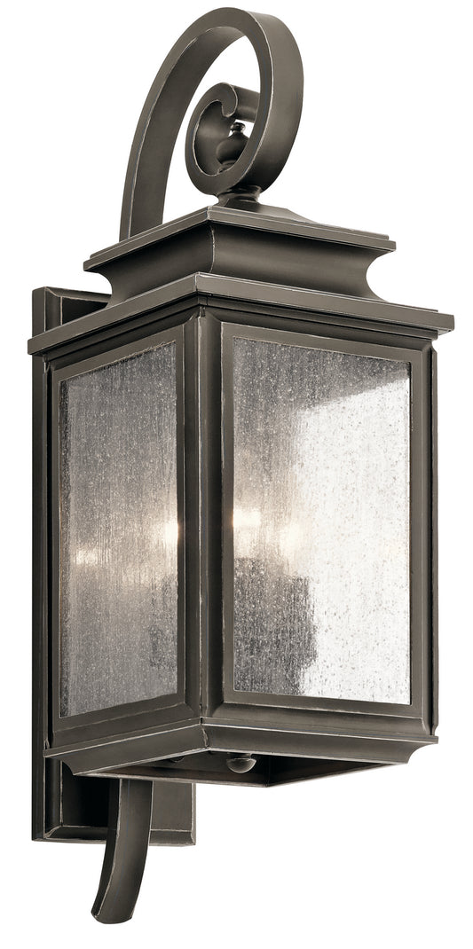 Wiscombe Park Three Light Outdoor Wall Mount in Olde Bronze