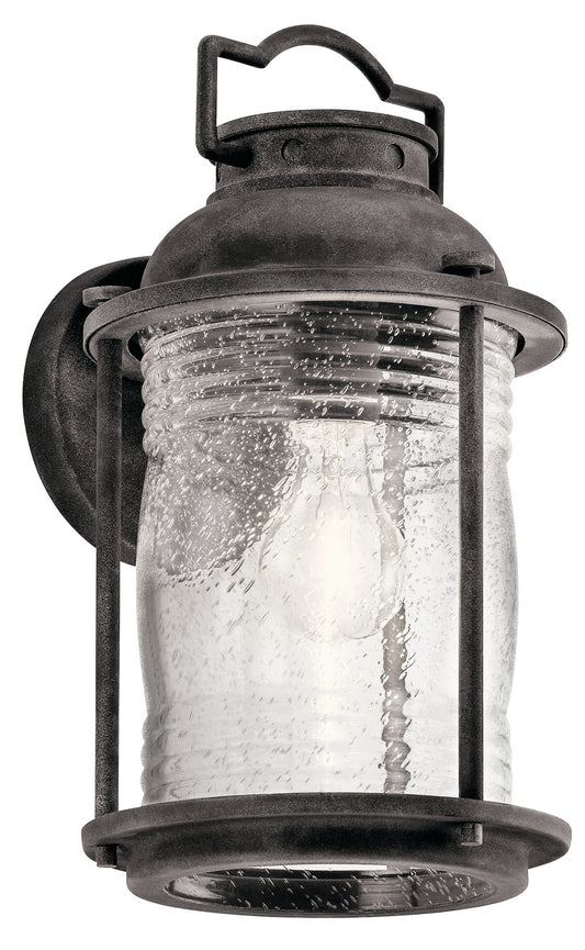 Ashland Bay One Light Outdoor Wall Mount in Weathered Zinc