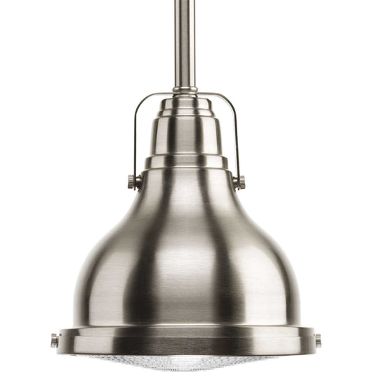 Fresnel Pendant LED LED Pendant in Brushed Nickel